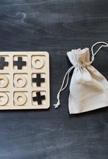 PAPURINO Wooden Tic-Tac-Toe Game