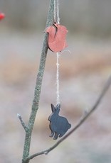 PAPURINO Osterhase-Holzdeko naturfarben oder schwarz lackiert