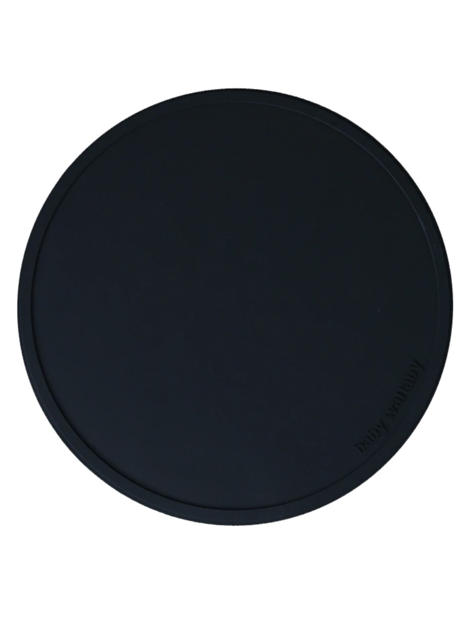 Silikon Esstablett schwarzfarben D 38 cm