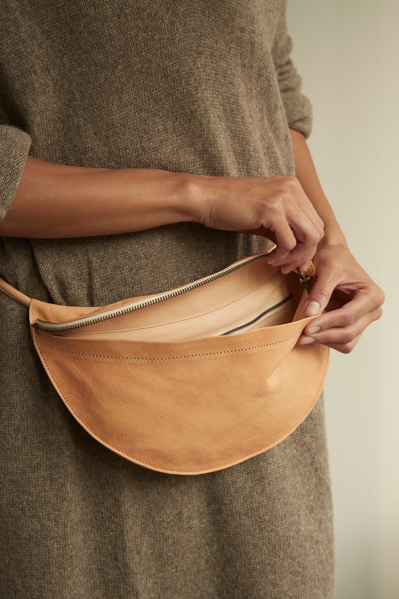 Goatskin fanny pack