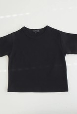 FLOOM STUDIO Interlock t-shirt noir pour enfants