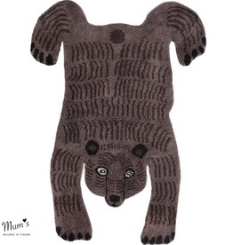 MUM'S Wool rug "Dark Bear" brown colour 140x200 cm