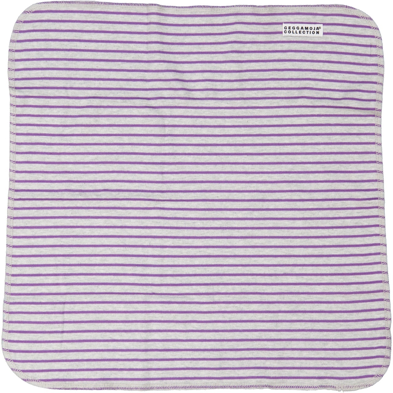 Cuddly blanket grey striped 40 x 40 cm