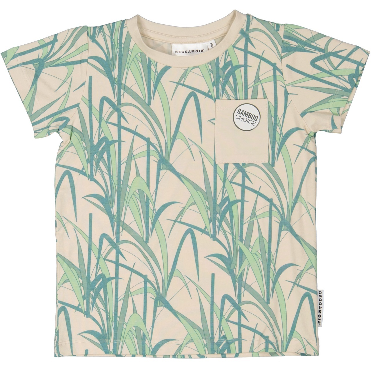 Kid's bamboo t-shirt green coloured