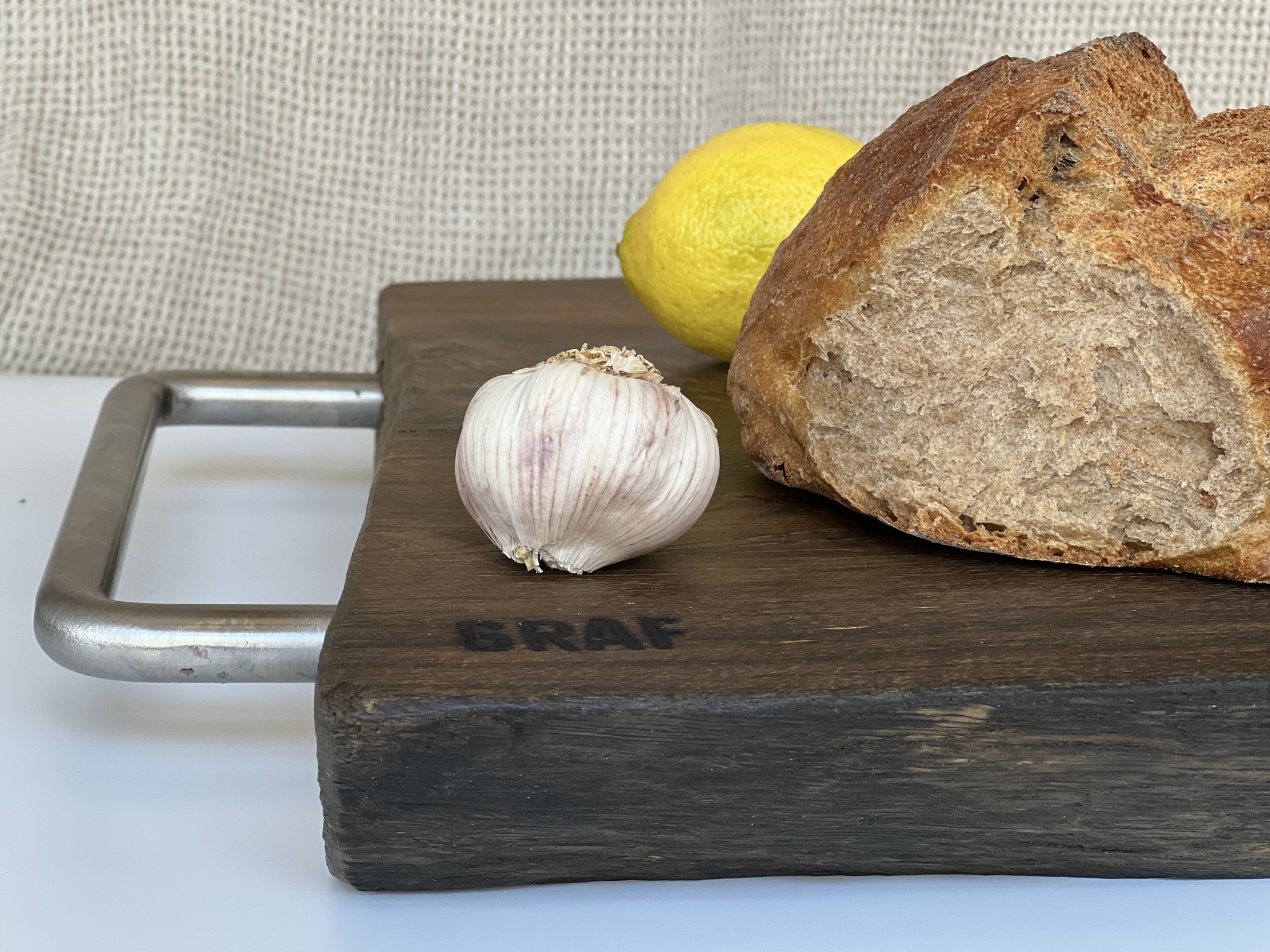 Oak wood serving board 51 x 42 cm