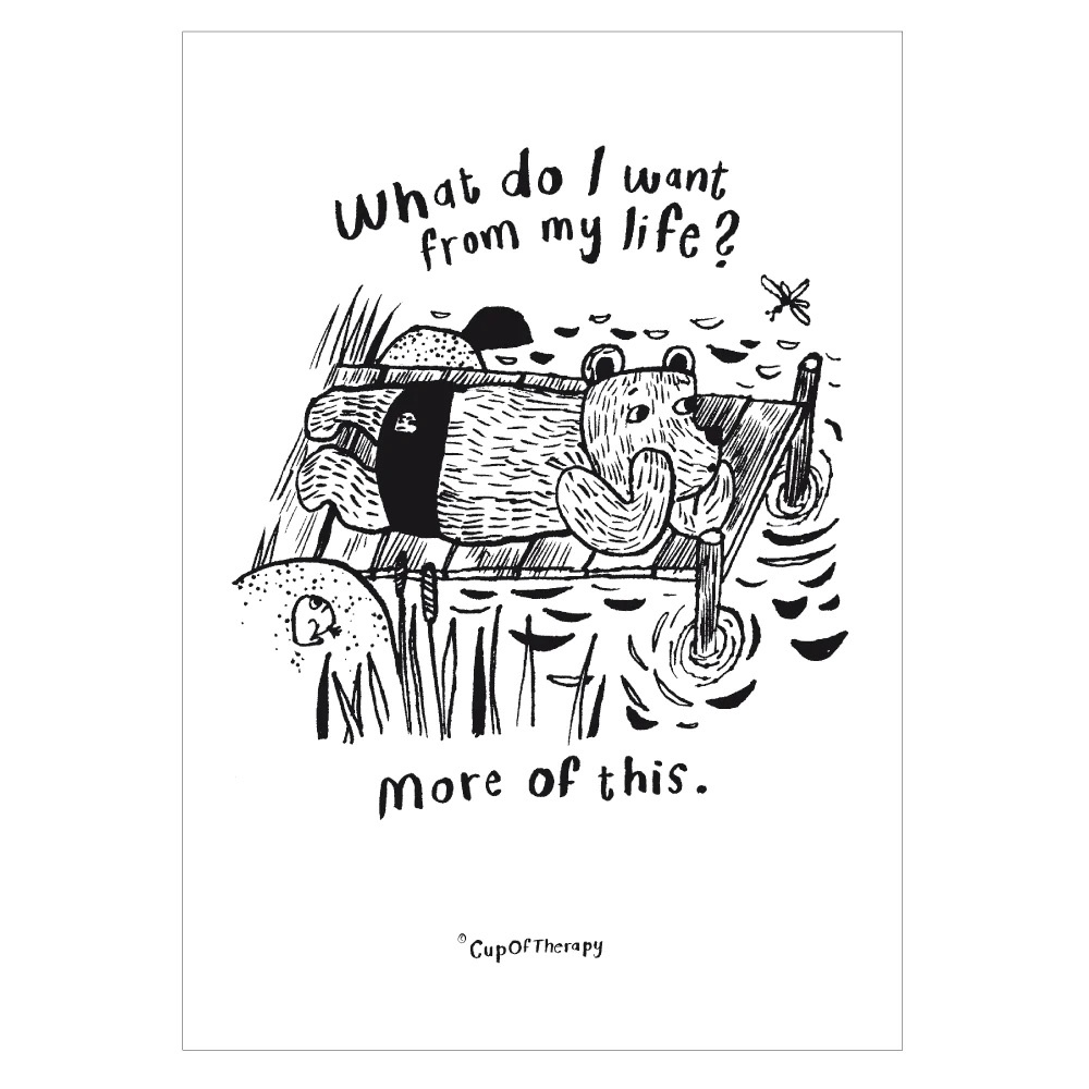 Poster A3 "What Do I Want From My Life"
