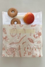 Snackbag nudefarben aus Bio-Leinenstoff - Upcycling Material!