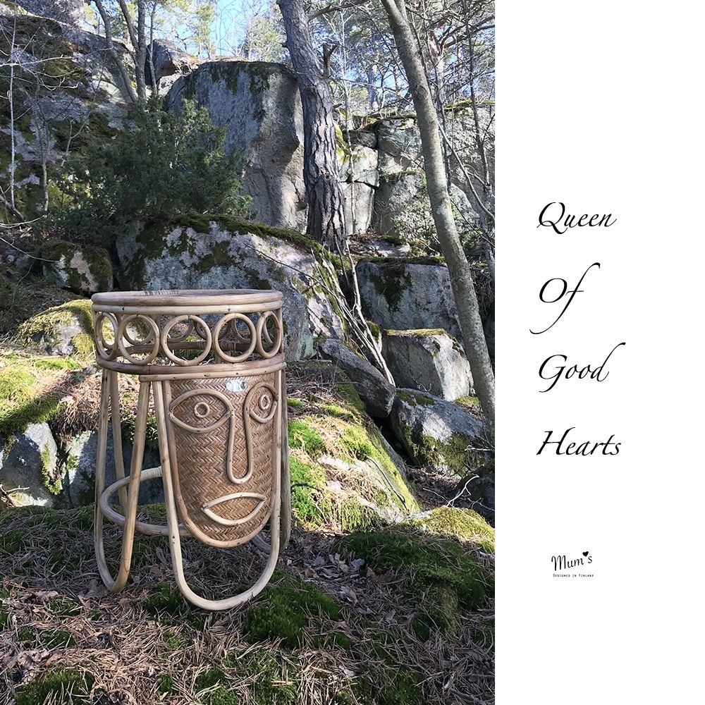 MUM'S Rattan Mini-Tisch "Queen Of Good Hearts"