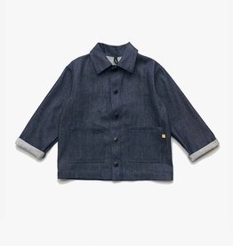 P DENIM Veste en denim bleu indigo pour enfants