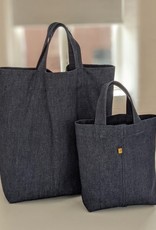 P DENIM Tote bag indigo blue