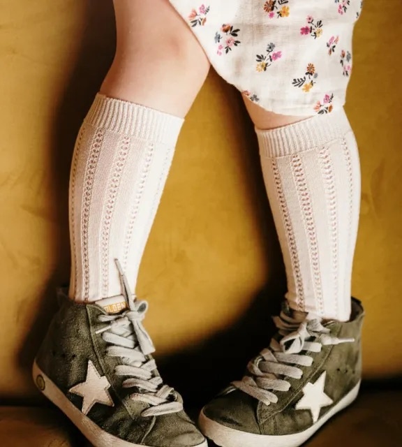 COLLÉGIEN Kinder Socken "Leonie" lammweiss