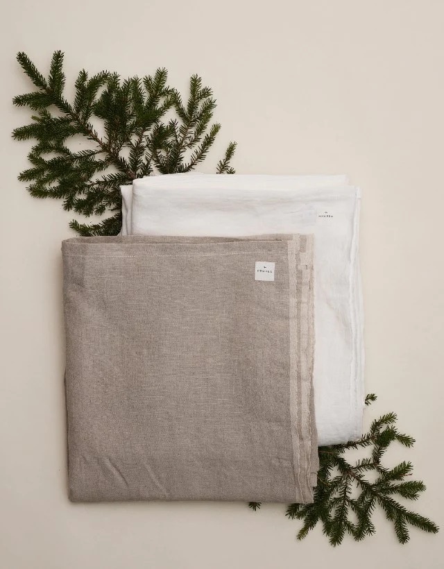 HEMPEA  Drap en chanvre beige non teint 280 x 260 cm