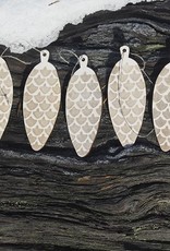 PAPURINO Wooden cone deco set of 4