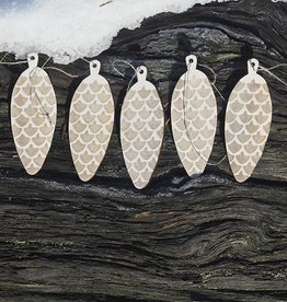 PAPURINO Wooden cone deco set of 4