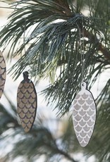 PAPURINO Zapfen-Holzdeko 4er Set