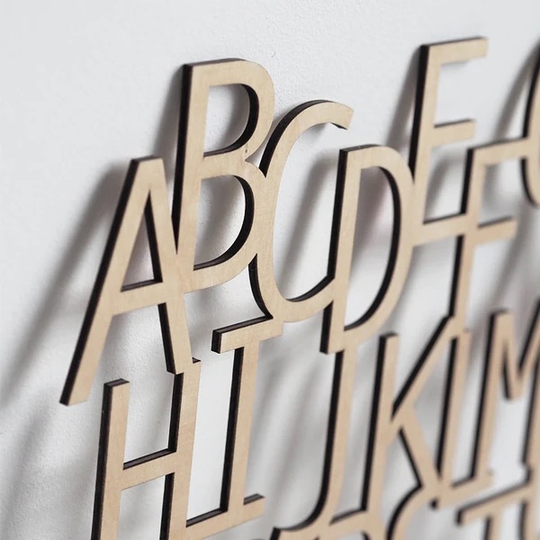 PAPURINO Design Letters aus Holz