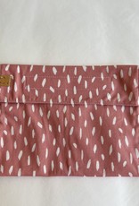 Cotton Snack Bag with Pink/White
