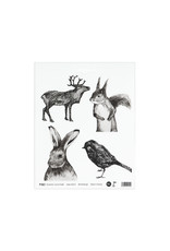 MIIKO DESIGN Sticker d'animaux, lot de 4