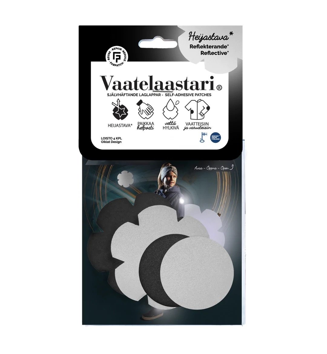 FABPATCH - VAATELAASTARI Réflexion ! FabPatch - Jeu de 4 "Loisto"