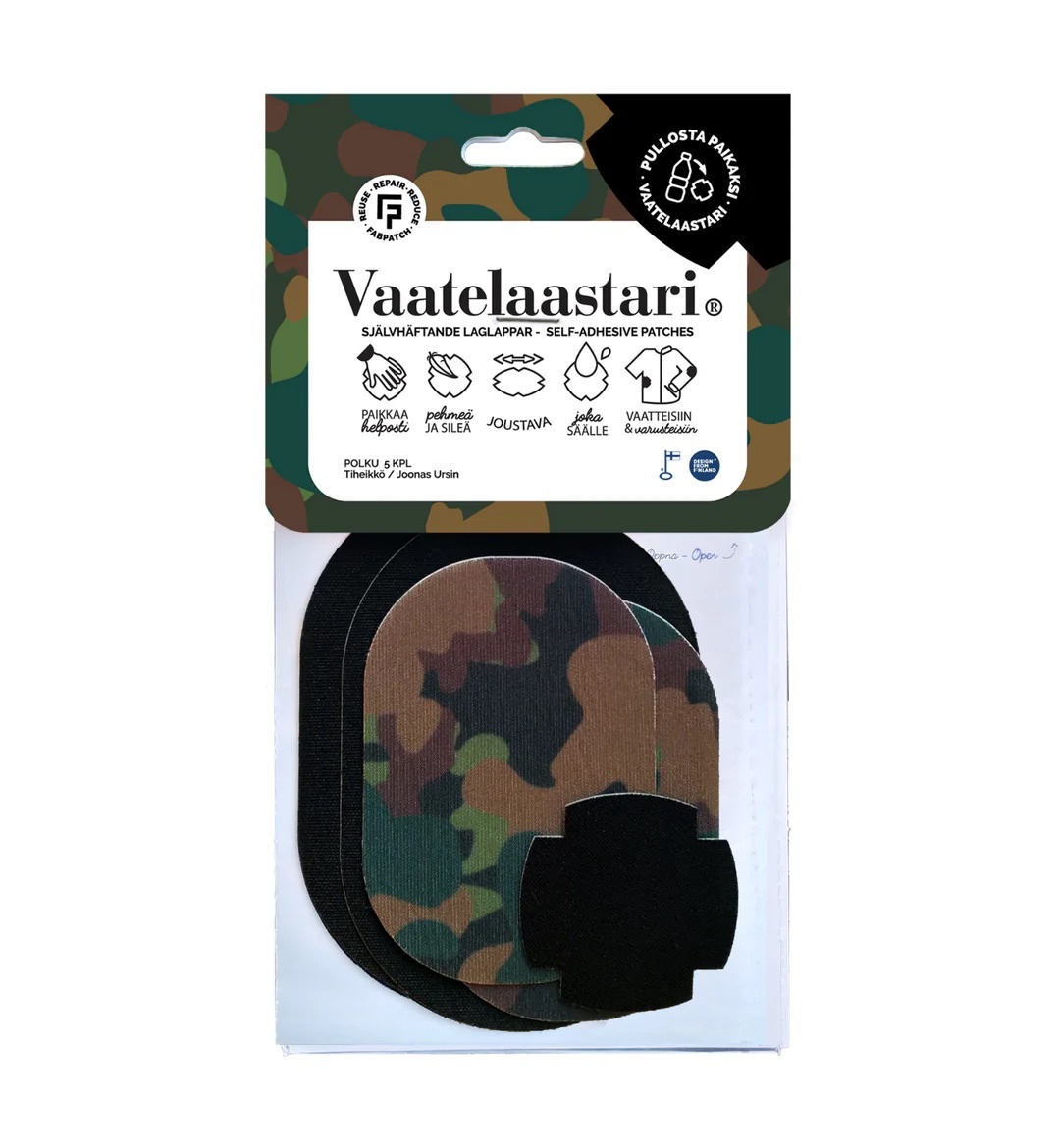 FABPATCH - VAATELAASTARI FabPatch Set of 5 "Polku"