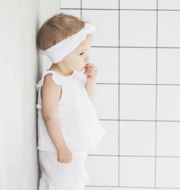 HULMU / Kids Linen Blouse with Ruffle Sleeves