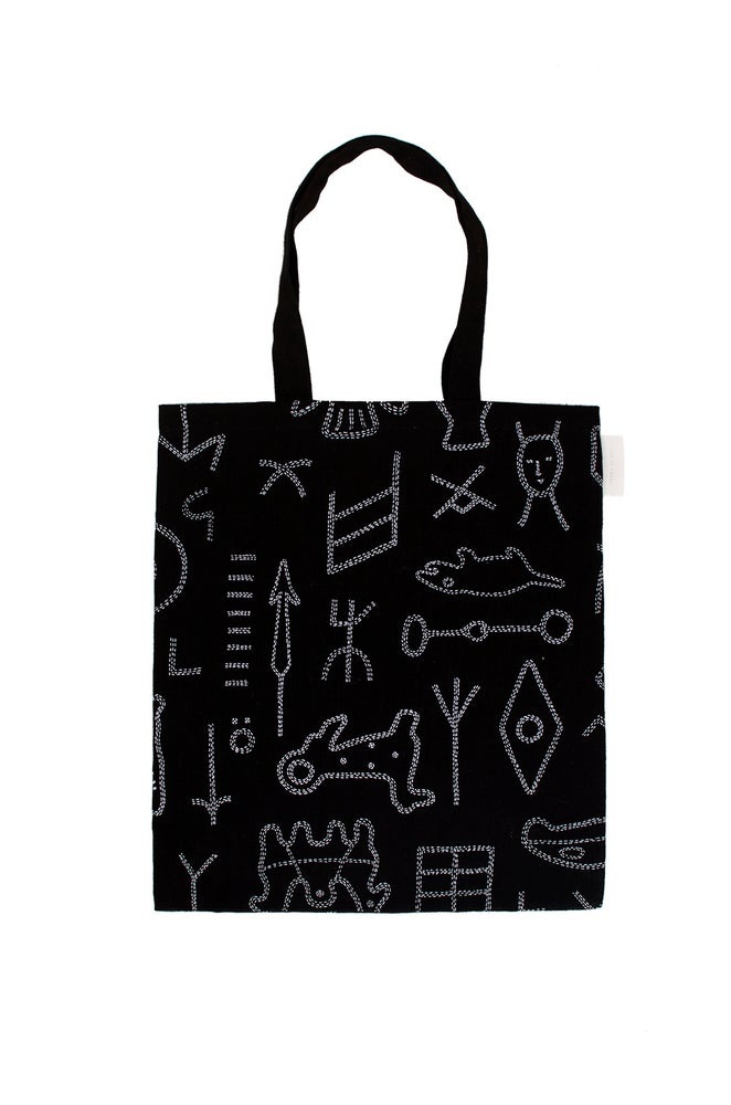 SAANA JA OLLI Hemp Tote Bag "Ikiaika" 46x46 cm