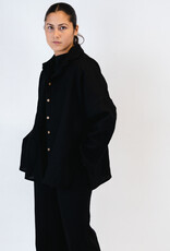 HULMU DESIGN Linen Shirt black coloured  - ONE SIZE Product