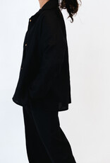HULMU DESIGN Linen Shirt black coloured  - ONE SIZE Product