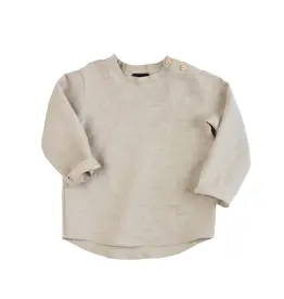 Chemise en lin pour adultes, de couleur sand