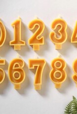 GOLDRICK Beeswax number candles