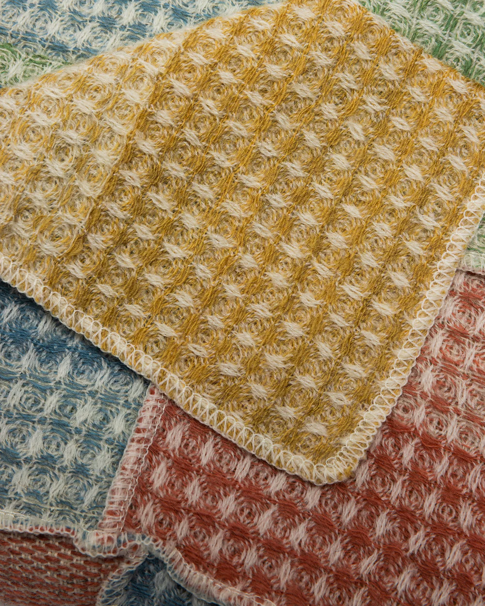 BONDEN LIVING Wolldecke "Hilma" multicolor 80 x 160 cm - NEUE DÜNNE GARNQUALITÄT