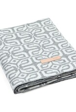 MIIKO DESIGN Woolen blanket "Louhi" 130 x 150 cm grey coloured