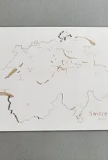 PAPURINO Carte de la Suisse en bois