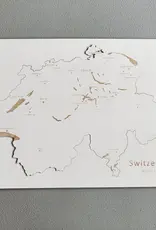 PAPURINO Holz Landkarte Schweiz