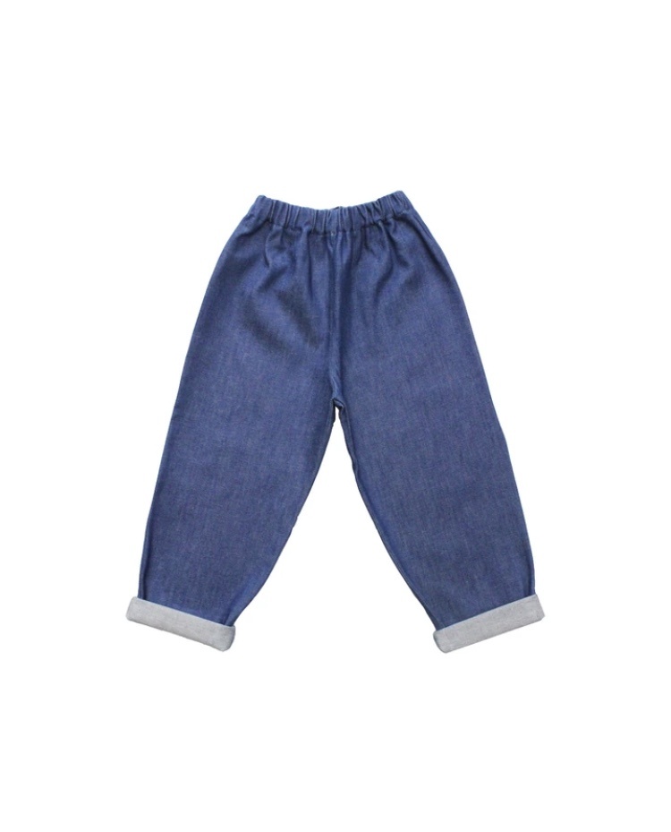 P DENIM Kinder Jeans blaufarben mit Hintertasche