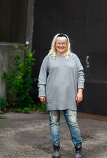 LUMOAN Sweater en mérinos pour adultes, couleur Frost grey