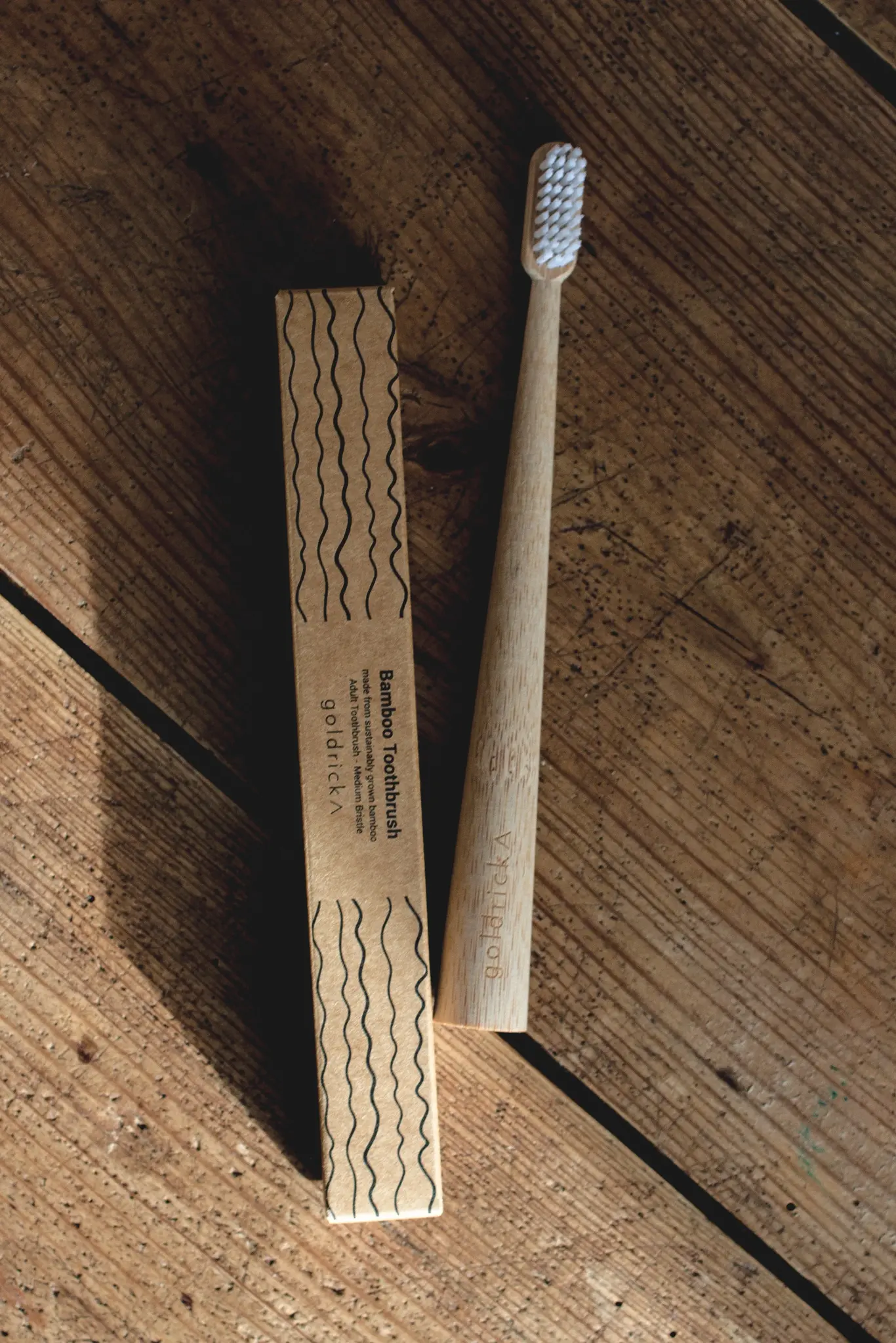 GOLDRICK Bamboo Toothbrush Set of 4