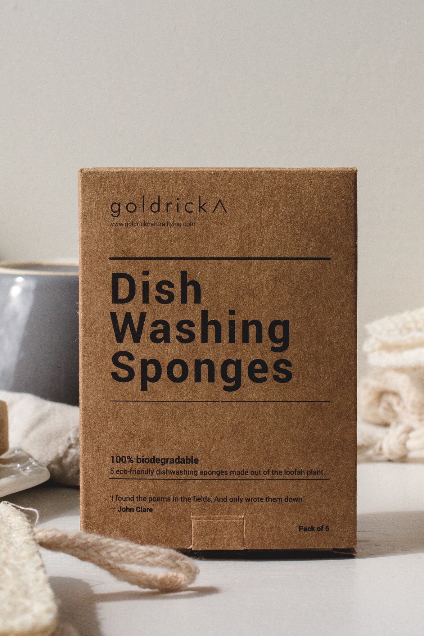 GOLDRICK Loofah Dish Washing Sponges Set of 5