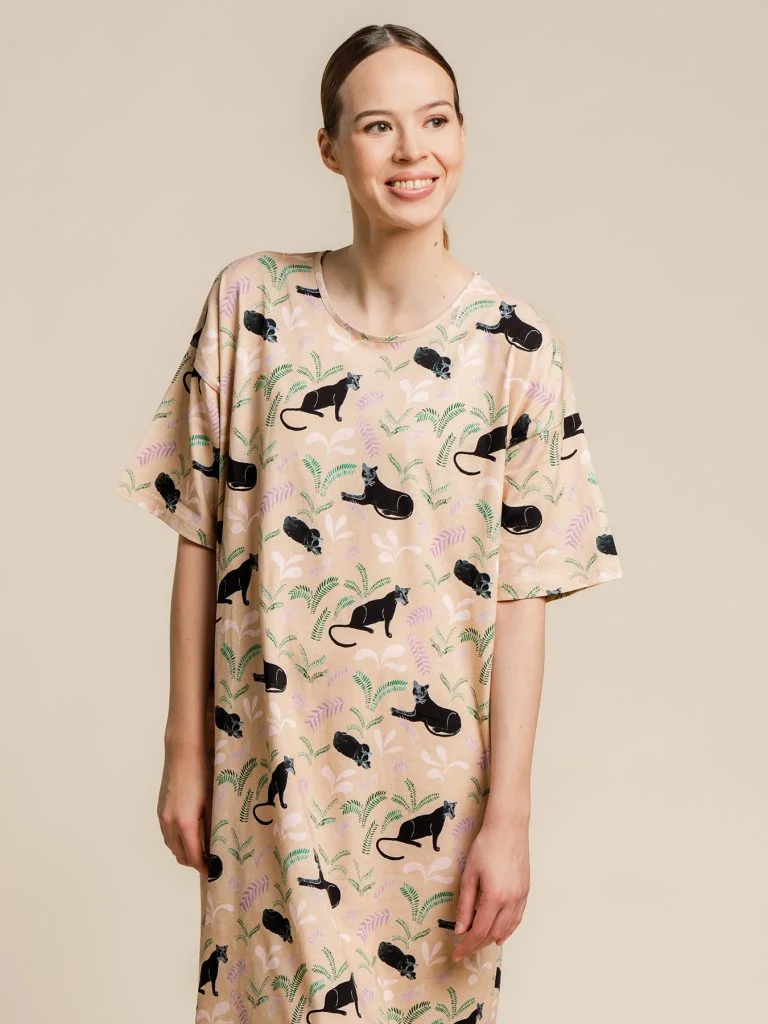 Salma Nightgown, Waiting Beige