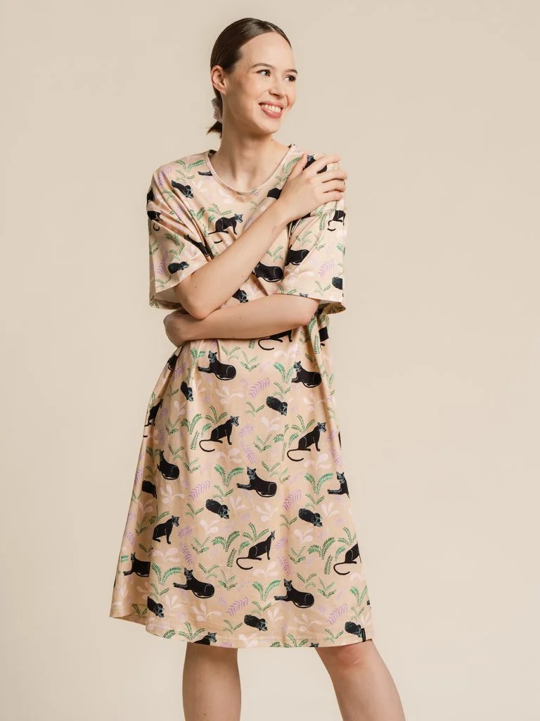 Salma Nightgown, Waiting Beige