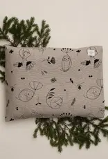 HEMPEA  "Sleepy forest" hemp pillow case for baby and kid