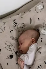 HEMPEA  "Sleepy forest" hemp pillow case for baby and kid