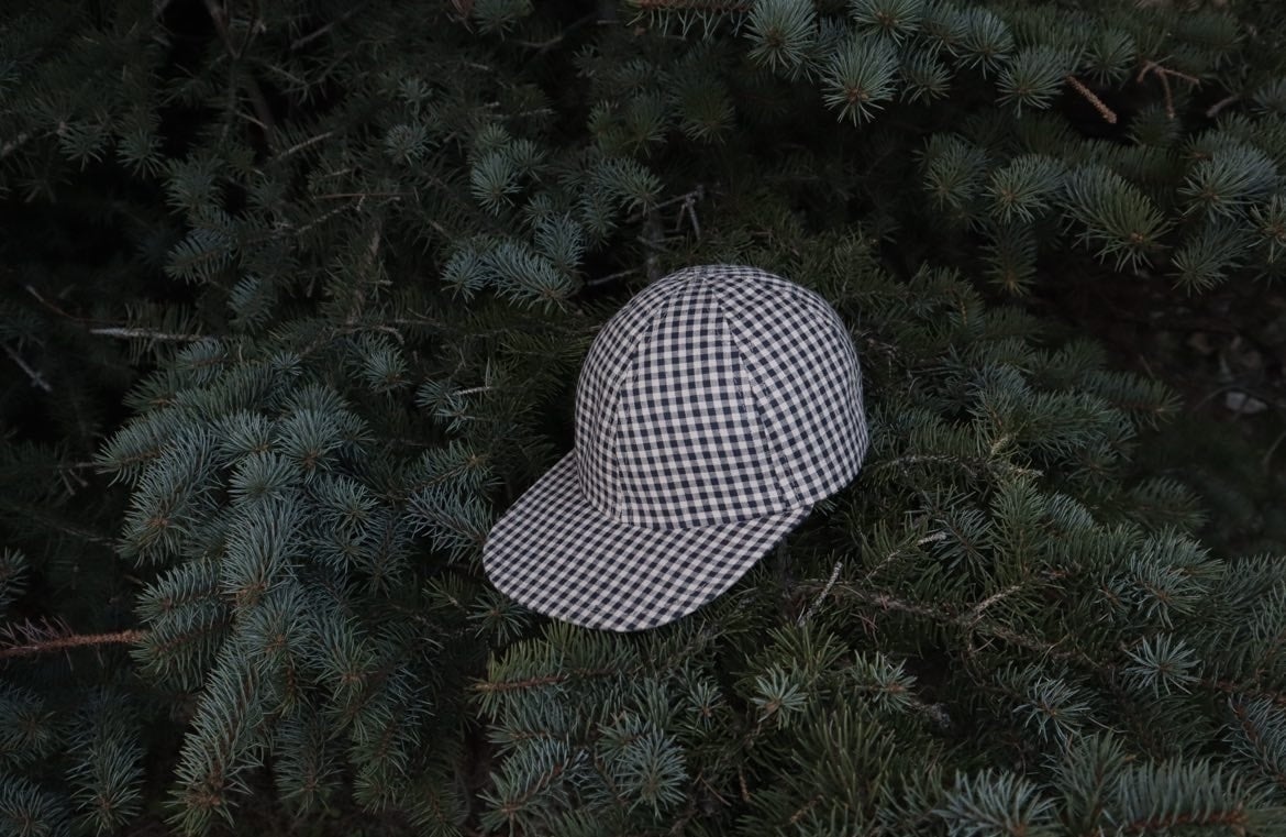 FLOOM STUDIO Kids 6 panel summer cap brown/grey - upcycled