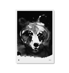 TEEMU JÄRVI ILLUSTRATIONS Mysterious bear art print 50 x 70 cm