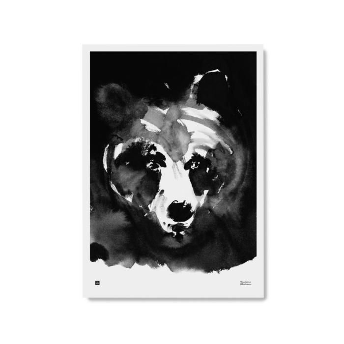 TEEMU JÄRVI Mysterious bear art print 50 x 70 cm