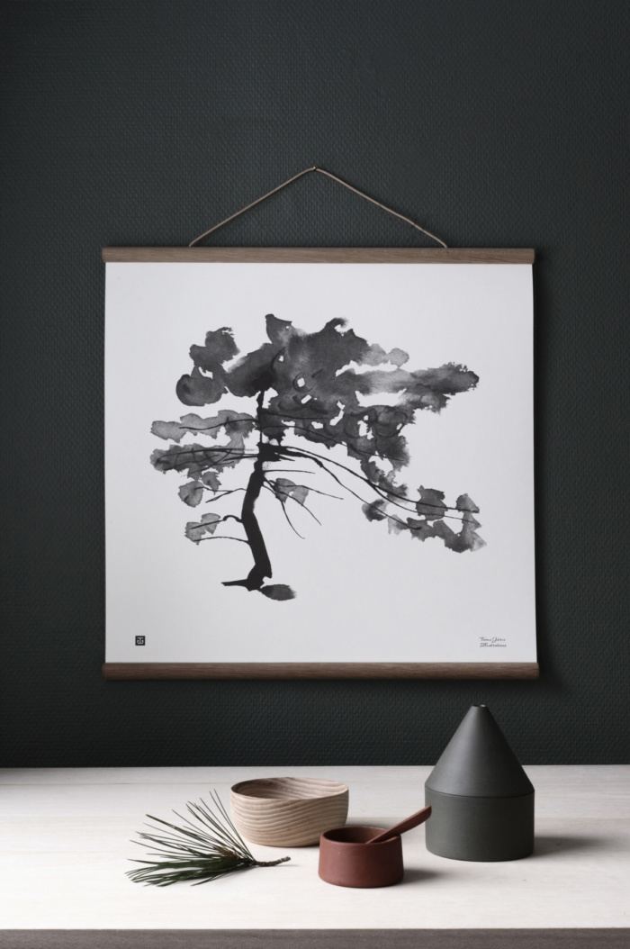 TEEMU JÄRVI Pine Tree Kunstdruck 50 x 50 cm