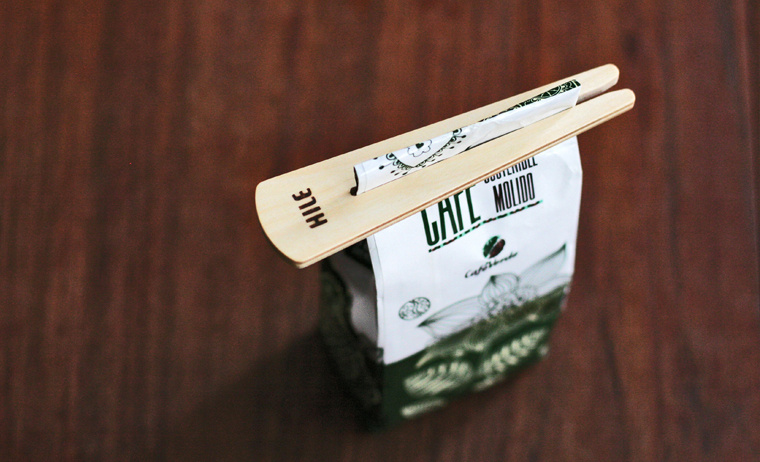 HILE Bag-clip "Pusu" nature colour