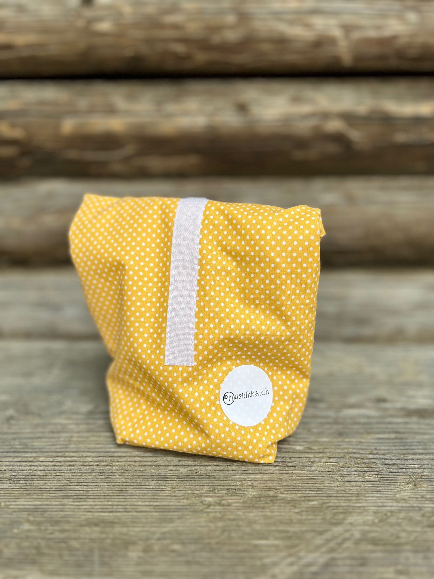 Sac de déjeuner en tissu couleur jaune