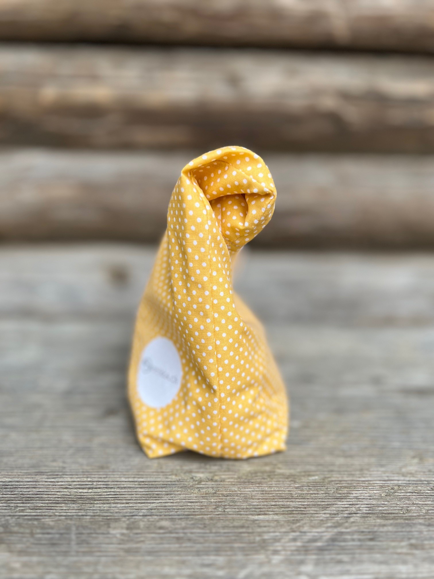 Sac de déjeuner en tissu couleur jaune