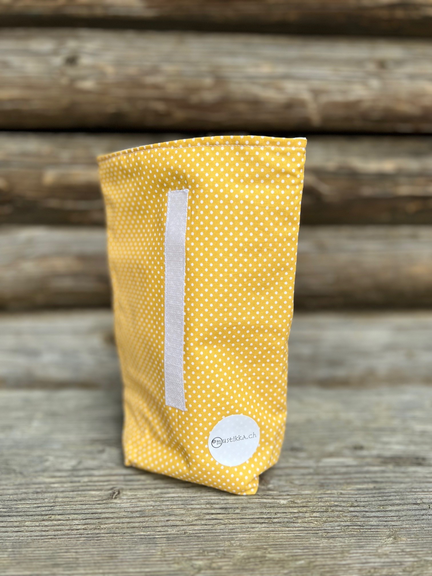 Lunch bag yellow coloured - upcycled!